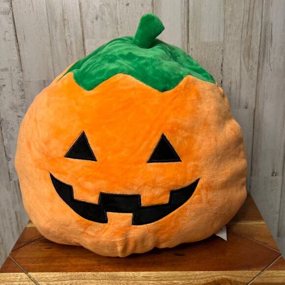 Squishmallows Flip A Mallow Halloween Pumpkin & Black‎ Cat Plush Toy - Picture 1 of 9